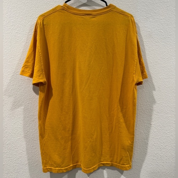 AC/DC Anthill Trading Authentic Rockware Yellow Band Short Sleeve Shirt Medium - Picture 8 of 13